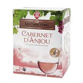 MARQUE REPÈRE, LES CARACTÈRES AOC Cabernet d'Anjou vin rosé 5l