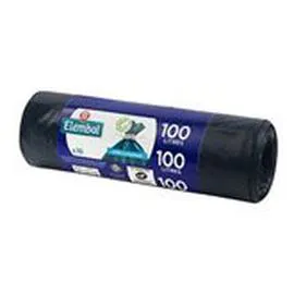MARQUE REPÈRE, ELEMBAL Sacs poubelle 100L à liens classiques x10