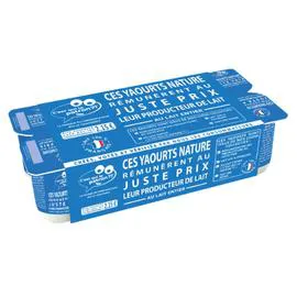 C'EST QUI LE PATRON ?! Yaourt nature lait entier 8x125g