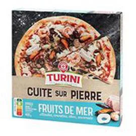 MARQUE REPÈRE, TURINI Pizza Cuite sur pierre Fruits de Mer 400g