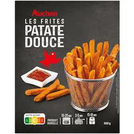 AUCHAN Frites de patate douce 600g