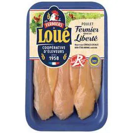 FERMIERS DE LOUÉ Aiguillettes de poulet jaune 200g
