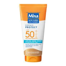 MIXA SOLAIRE Lait Protection Solaire Anti-sel, Sable, Chlore et Hydratation Dermo Protect SPF50+ 175ml