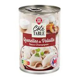 MARQUE REPÈRE, CÔTÉ TABLE Quenelles volaille Sauce champignons 400g