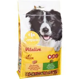 CARREFOUR Croquettes pour chien sénior multi variétés 4kg