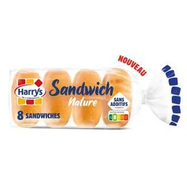 HARRYS Pain sandwich nature sans additifs 360g