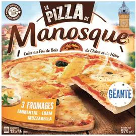 LA PIZZA DE MANOSQUE Pizza 3 fromages 570g