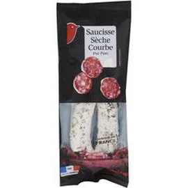 AUCHAN Saucisse sèche courbe pur porc 250g