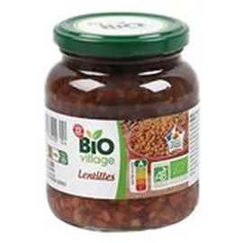 MARQUE REPÈRE, BIO VILLAGE Lentilles Bio 215g