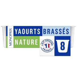 MONOPRIX Yaourts brassés nature 1kg