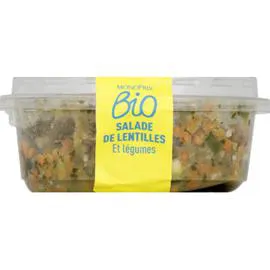 MONOPRIX BIO Salade de lentilles et légumes bio 165g