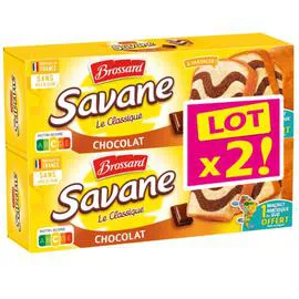 BROSSARD Marbré savane chocolat 2x310g