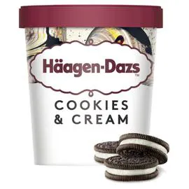 HÄAGEN-DAZS Glace cookies and cream 386g