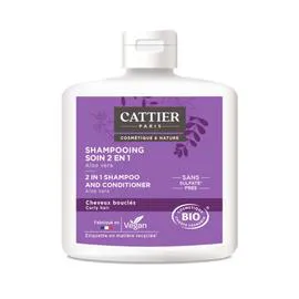 CATTIER Shampooing Soin Boucles 2 en 1 Bio 250ml