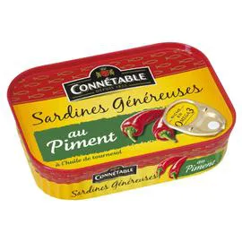 CONNÉTABLE Sardines piment 140g