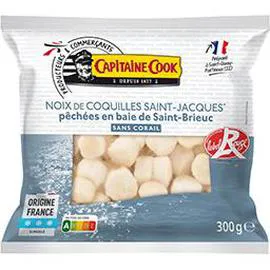 CAPITAINE COOK Noix de coquilles Saint Jacques sans corail Label Rouge 300g