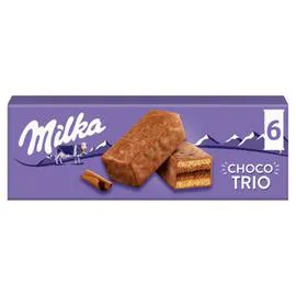 MILKA Gateau choco trio 180g