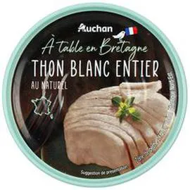 AUCHAN Thon blanc entier au naturel 160g