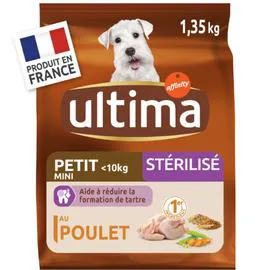 ULTIMA Croquettes pour chien petits stérilisés 1,35kg