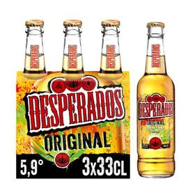 DESPERADOS Bière aromatisée Tequila 3x33cl