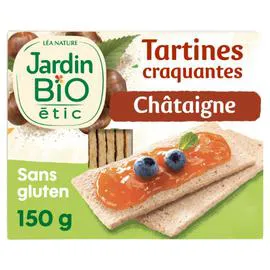 LÉA NATURE, JARDIN BIO ÉTIC Tartines craquantes châtaigne Bio 150g
