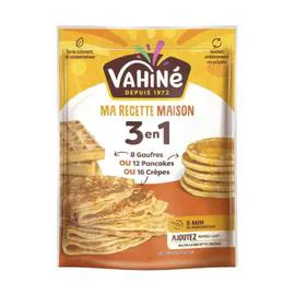VAHINÉ Préparation recette maison gaufres, pancakes, crêpes 240g