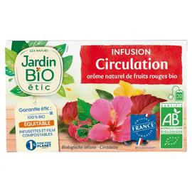 LÉA NATURE, JARDIN BIO ÉTIC Infusion circulation vigne rouge Bio 30g