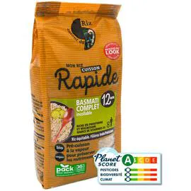 AUTOUR DU RIZ Basmati Complet Incollable Et Précuit Cuisson Rapide Bio 500g