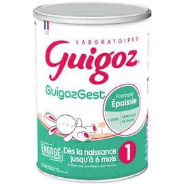 NESTLÉ, GUIGOZ Lait bébé en poudre 1er âge formule épaissie GEST 830g