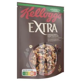 KELLOGG'S, EXTRA Céréales chocolat noir noisettes 500g