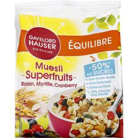 GAYELORD HAUSER Céréales muesli fibres s/sucres ajoutés 350g