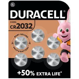 DURACELL Pile Bouton Lithium CR2032 3V x6