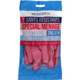 MONOPRIX Gants résistants spécial ménage Taille M l'unité