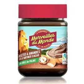 MERVEILLES DU MONDE Pâte à Tartiner Merveilles du Monde format familial 340g