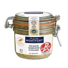 MAISON MONTFORT Foie gras de canard entier du Sud-Ouest Label Rouge IGP 180g