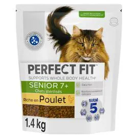 PERFECT FIT Croquettes chats Poulet stérilisés 1,4kg