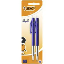 BIC Stylo bille pointe rétractables M10 original 1,0mm bleu l'unité