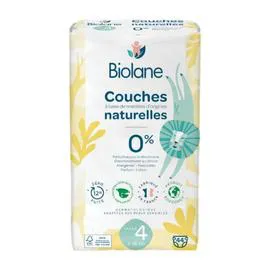 BIOLANE Couches bébé Taille 4, 7-18 kg x44