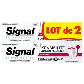 SIGNAL Dentifrice Sensibilité Gencives 2x75ml