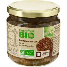 CARREFOUR BIO Lentilles bio vertes 446ml
