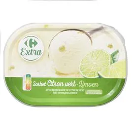 CARREFOUR Sorbet citron vert 550g