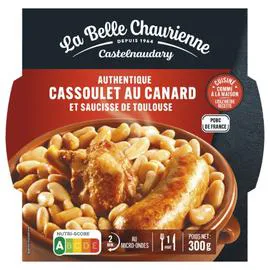LA BELLE CHAURIENNE Plat cuisiné cassoulet au canard 300g