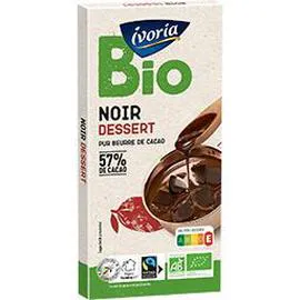 IVORIA BIO Chocolat noir dessert BIO 200g