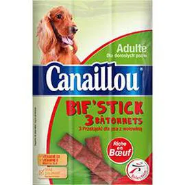 CANAILLOU Bif'stick bâtonnets au boeuf pour chiens adultes 3x11g