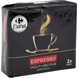 CARREFOUR EXTRA Café moulu corsé 2x250g