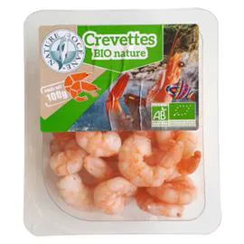 NATURE OCEANE Crevettes Bio Décortiquées 100g