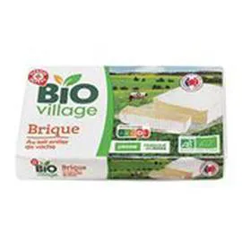 MARQUE REPÈRE, BIO VILLAGE Brique de vache Bio - 25% MG 180g