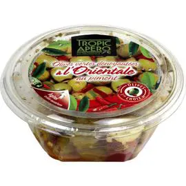 TROPIC APÉRO Olives vertes dénoyautées au piment 110g