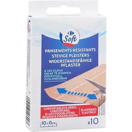 CARREFOUR SOFT Pansements résistants à découper x10