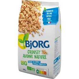 BJORG Céréales Bio crousti avoine nature 500g